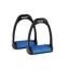 Korsteel Polymer Stirrup Irons With Coloured Treads - Blue