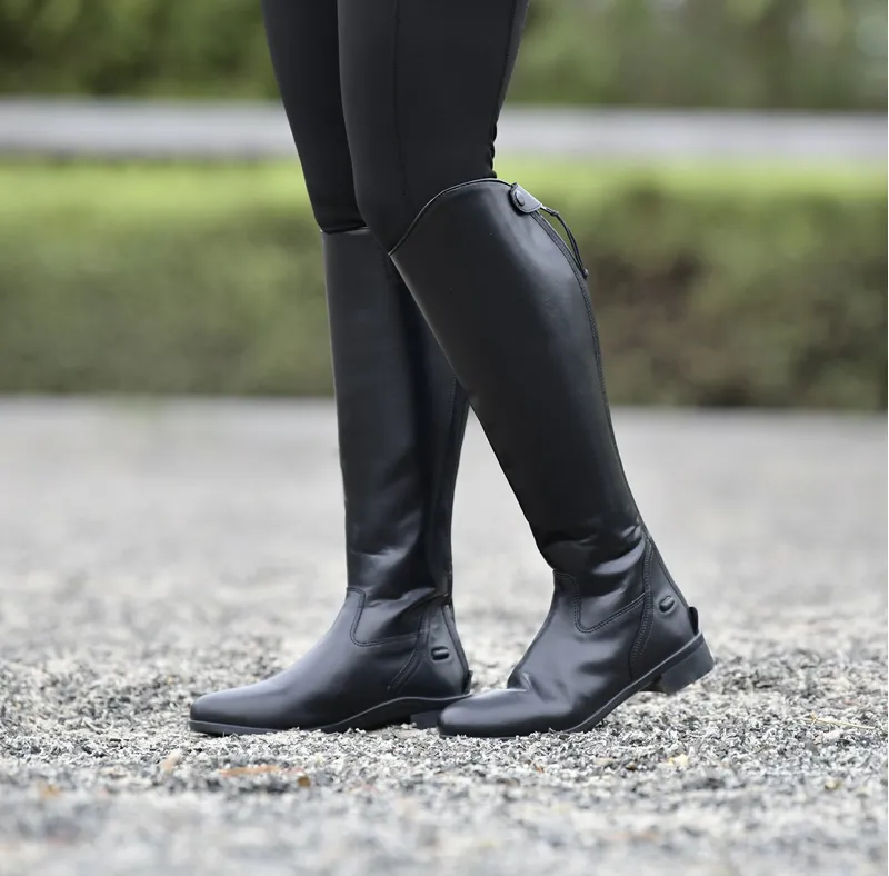 Saxon Syntovia Tall Dress Boots - Black-1