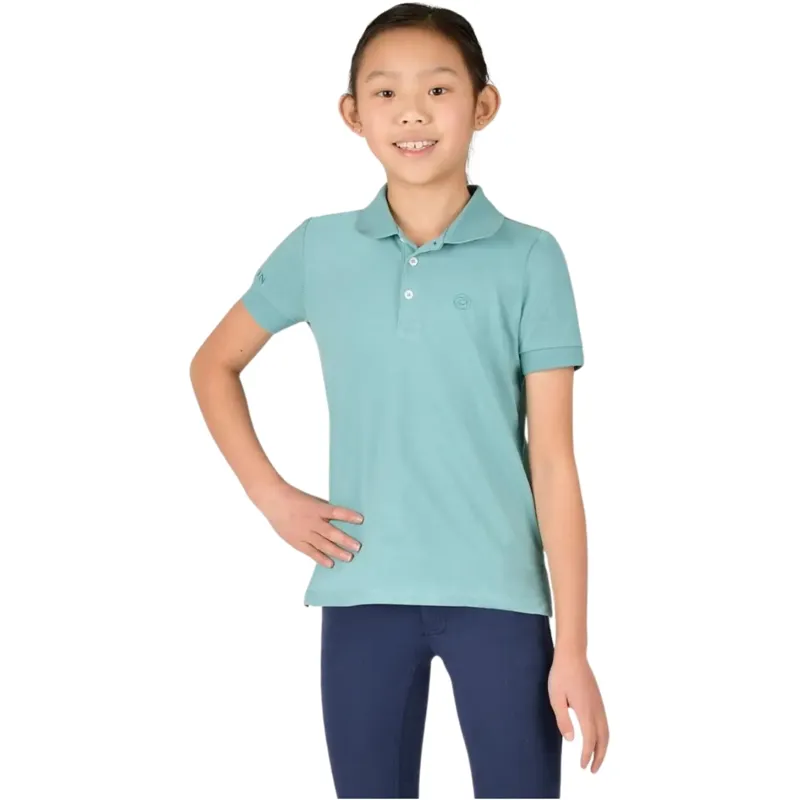 Dublin Darcy Short Sleeve Polo - Dusty Turquoise
