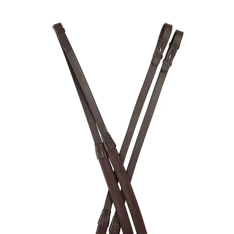 Dublin Rubber Reins - Brown
