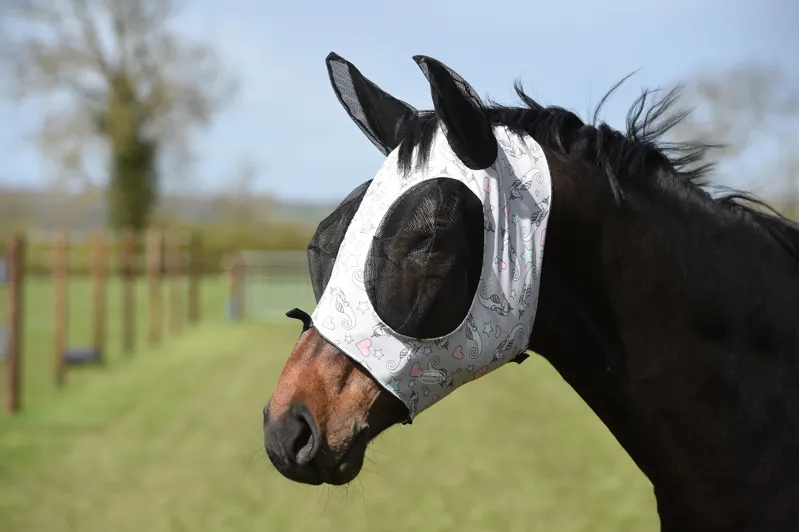 WeatherBeeta Deluxe Stretch Bug Eye Saver with Ears - Sea Unicorn