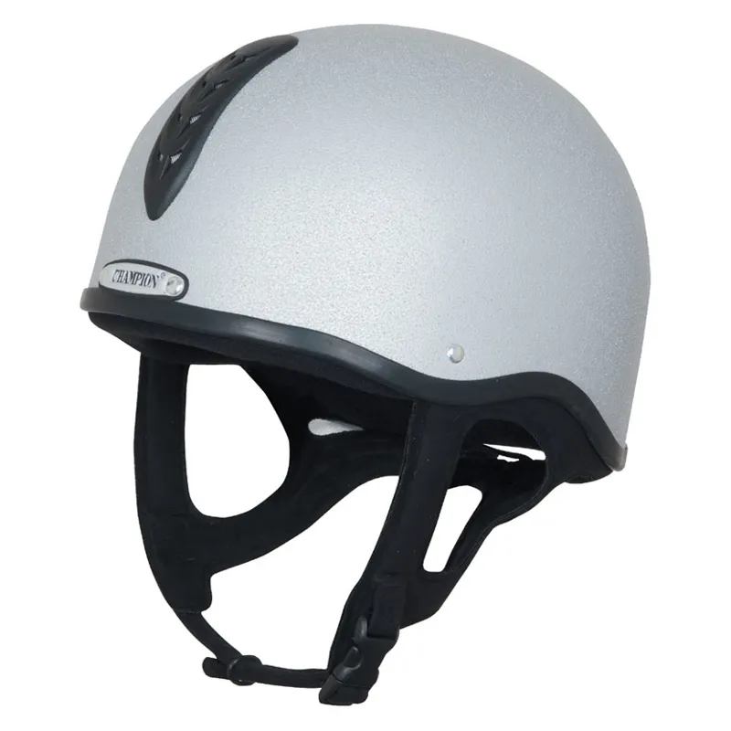 Champion X-Air Plus Junior Riding Helmet - Silver