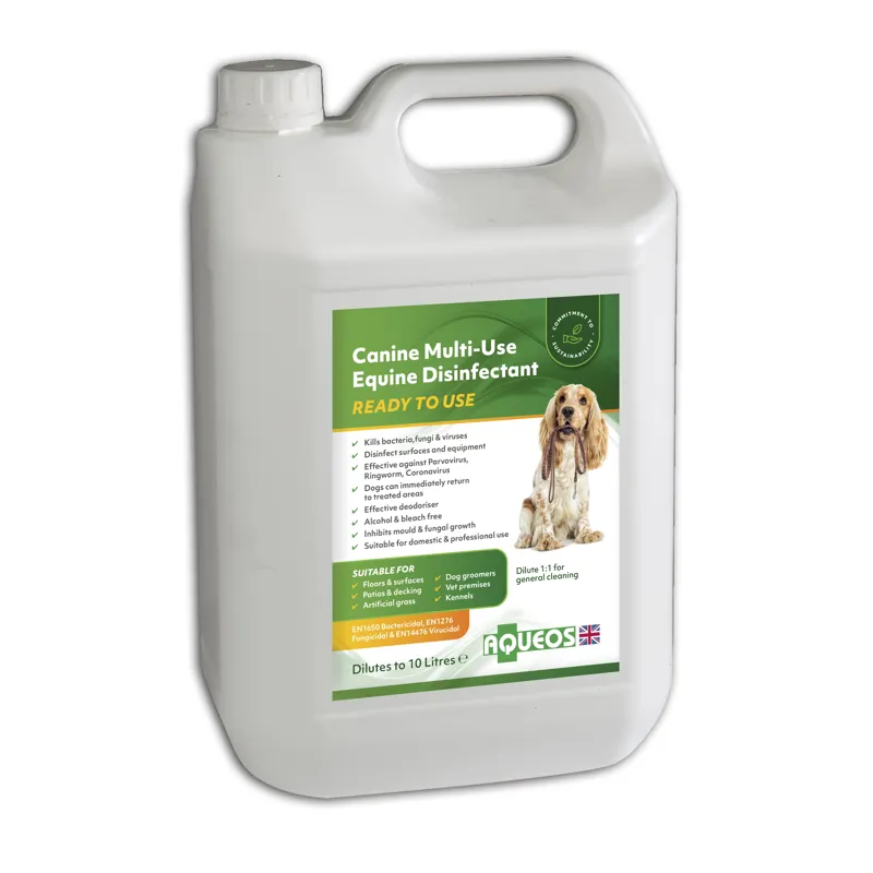 Aqueos Canine Ready To Use Disinfectant - 5 litre