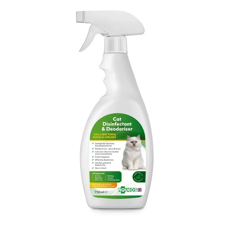 Aqueos Disinfectant and Deodoriser For Cats - 750ml