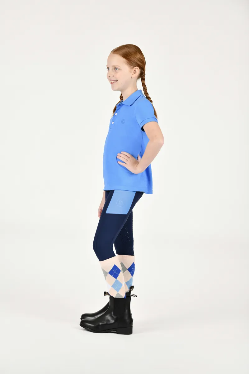 Dublin Darcy Short Sleeve Polo - Coastal Blue-1