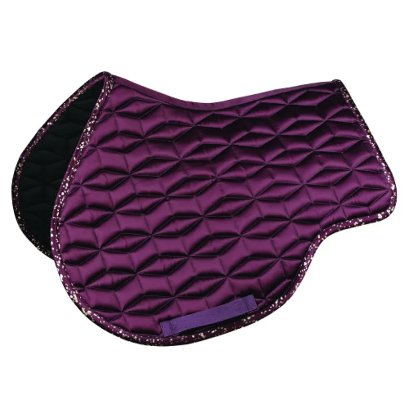 Hy Equestrian Enchanted Collection Saddle Pad - Plum/Rose Gold