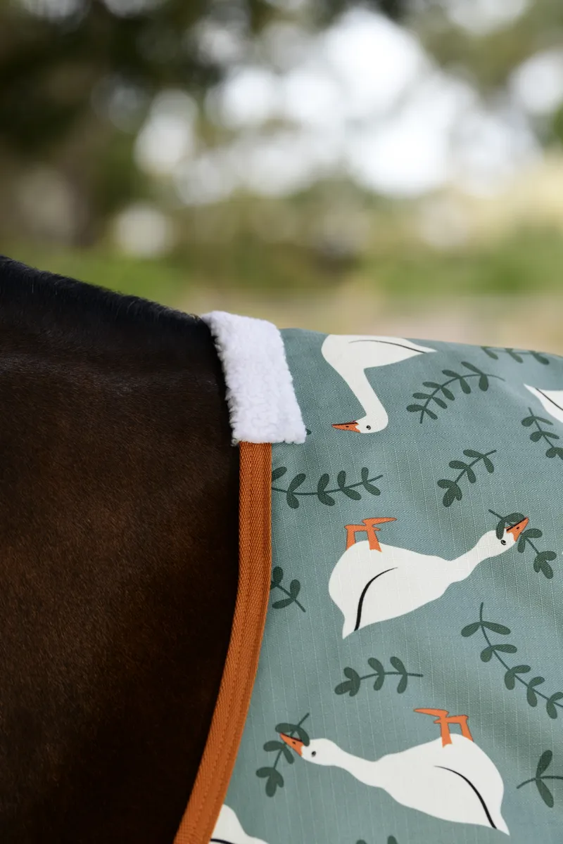 WeatherBeeta ComFiTec Tyro Standard Neck 50g Plus Rug - Goose Print-2