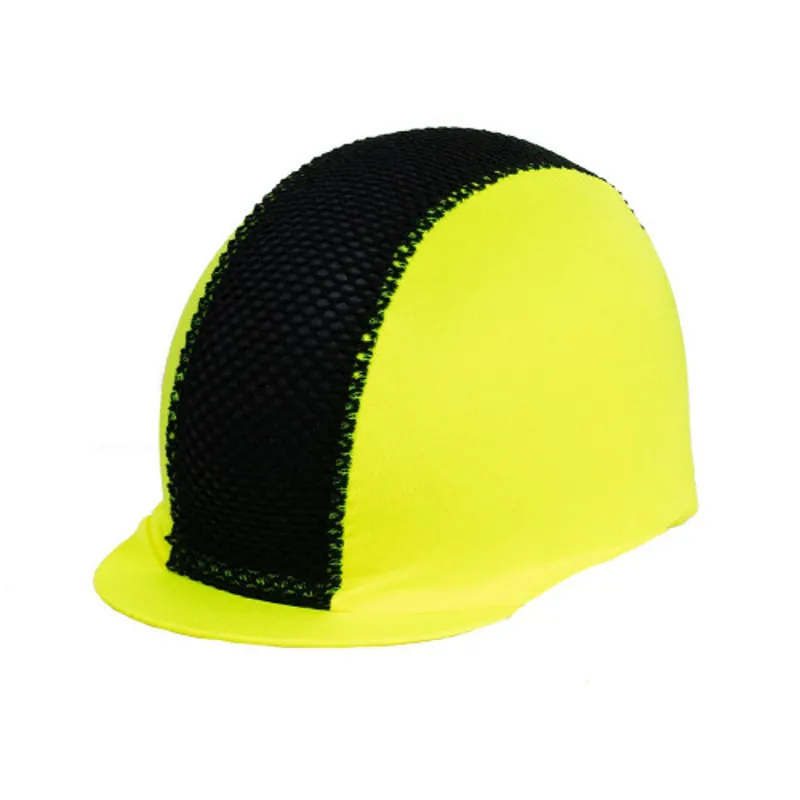 Hy Equestrian Mesh Hat Cover - Yellow/Black