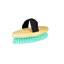 Roma Brights Body Brush - Turquoise