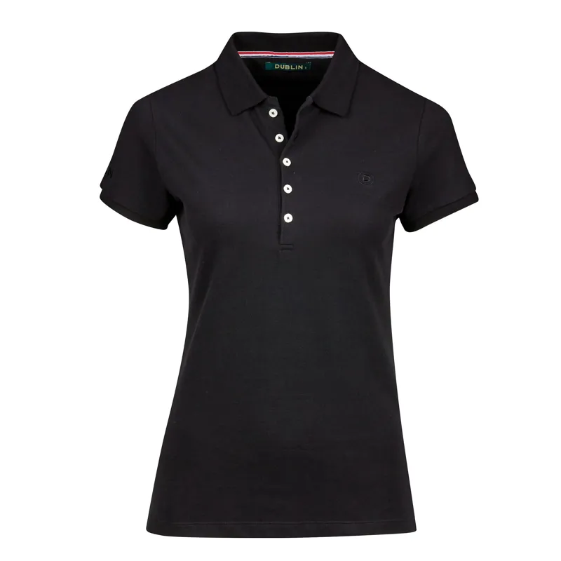 Dublin Ladies Lily Cap Sleeve Polo - Black