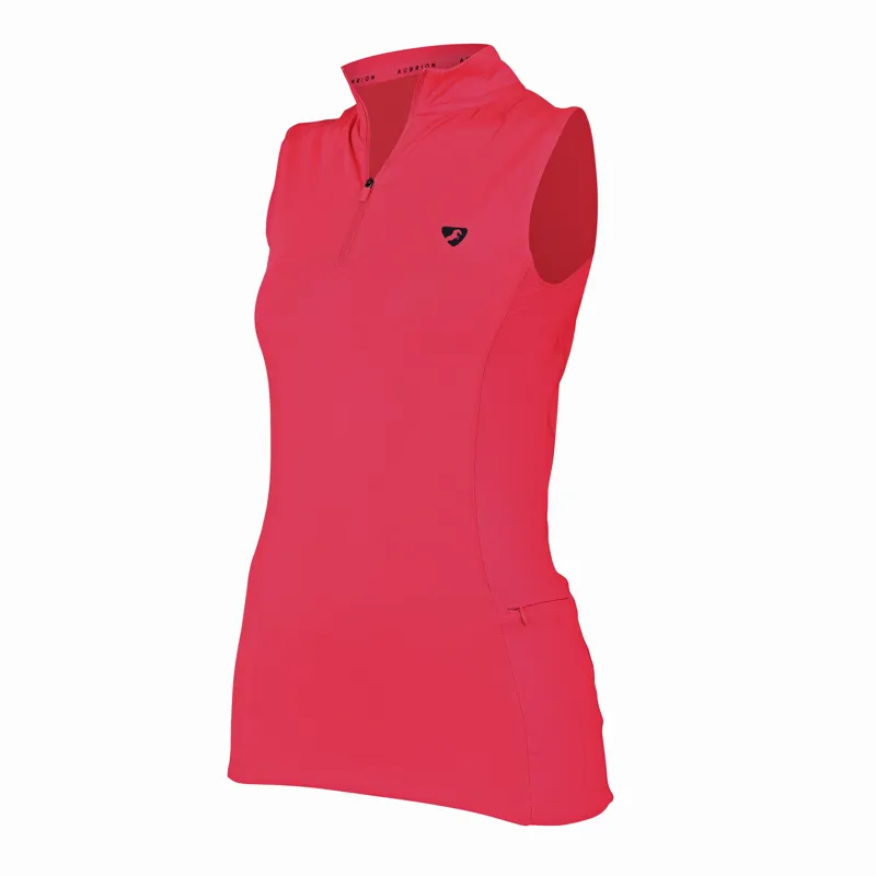 Shires Aubrion Revive Sleeveless Base Layer - Coral