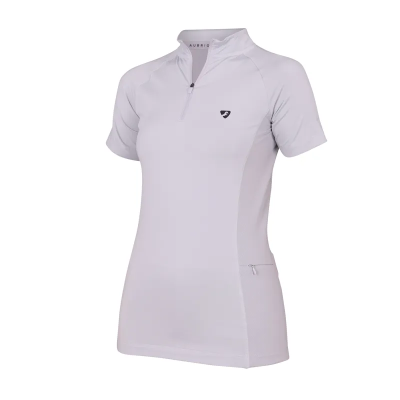 Shires Aubrion Ladies Revive Short Sleeve Base Layer - Grey