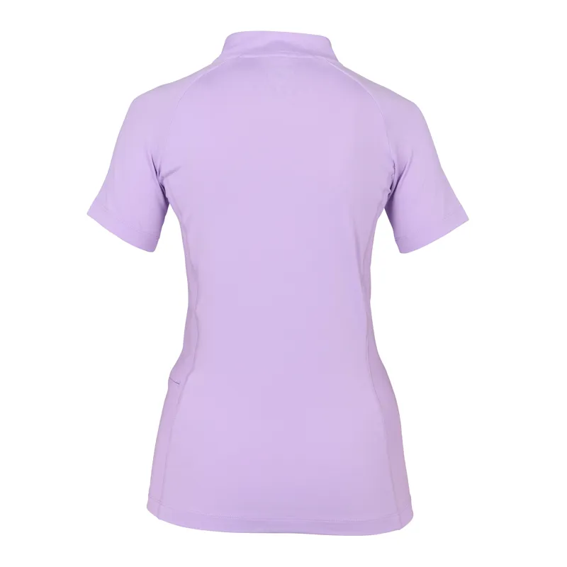 Shires Aubrion Ladies Revive Short Sleeve Base Layer - Lavender-1