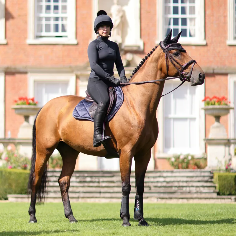 Shires Aubrion Revive Long Sleeve Base Layer - Black-2