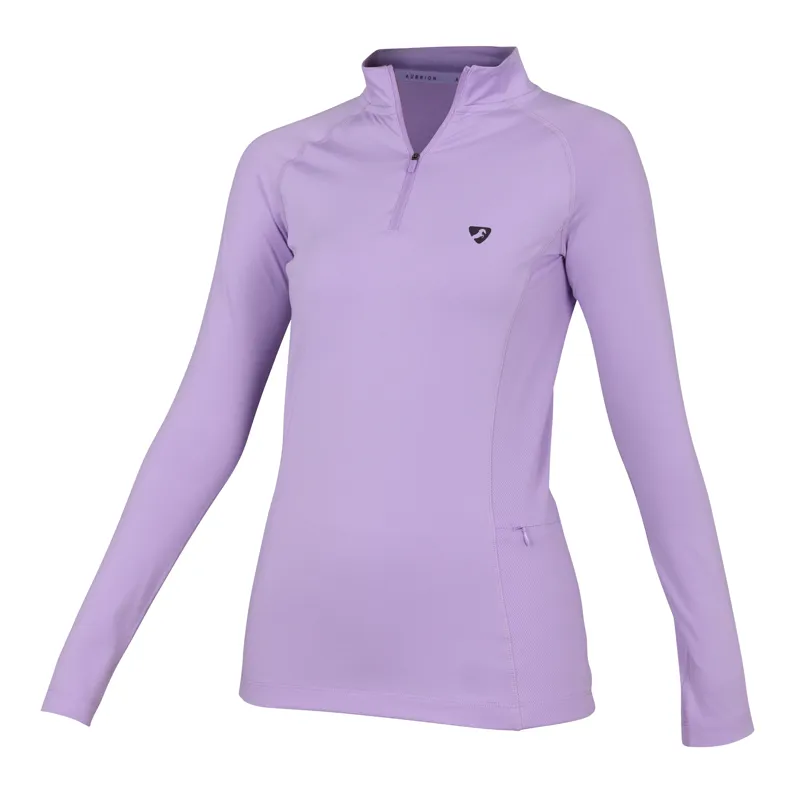 Shires Aubrion Revive Long Sleeve Base Layer - Lavender