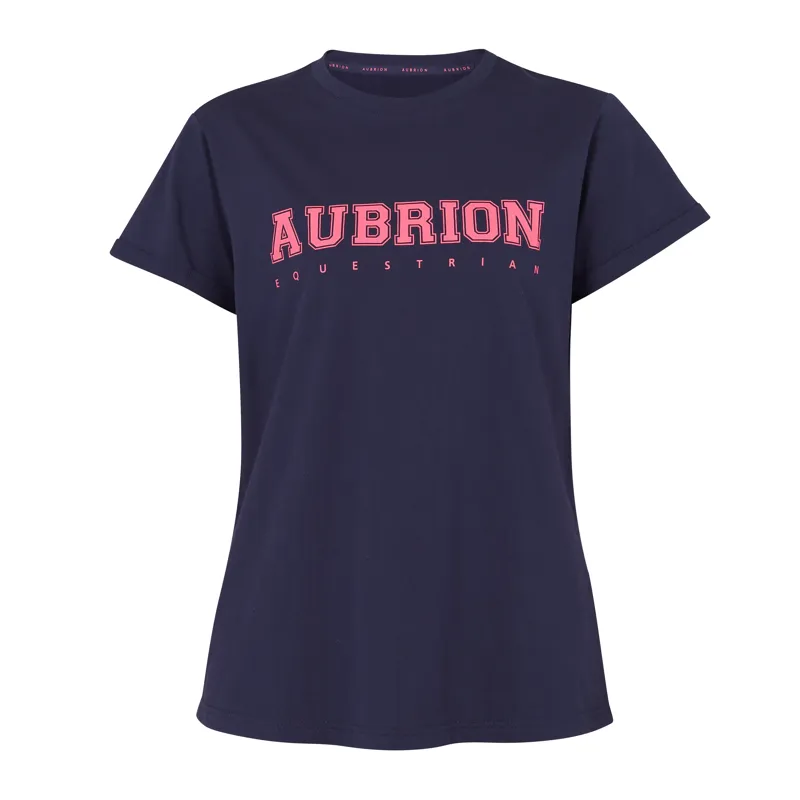 Shires Aubrion Repose Ladies T-Shirt - Navy