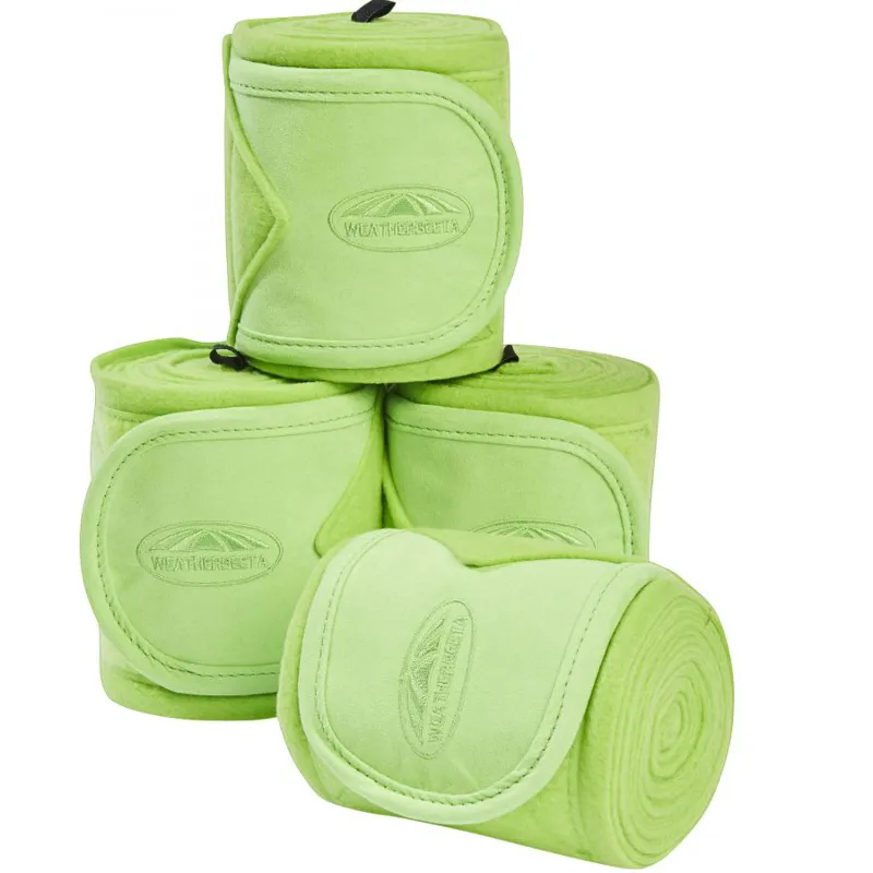 WeatherBeeta Prime Fleece Bandage - 4 Pack - Lime Green