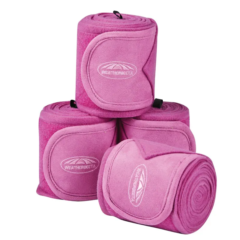 WeatherBeeta Prime Fleece Bandage - 4 Pack - Red Violet