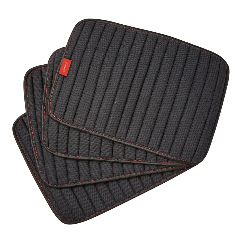 WeatherBeeta Therapy-Tec Channel Quilt Leg Pads - 4 Pack - Black/Red
