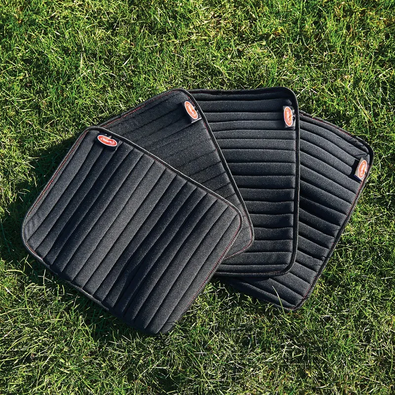 WeatherBeeta Therapy-Tec Channel Quilt Leg Pads - 4 Pack - Black/Red-1