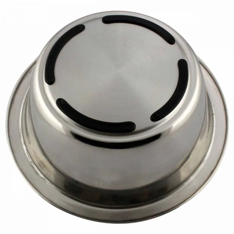 WeatherBeeta Standard Stainless Steel Dog Bowl - Silver-1