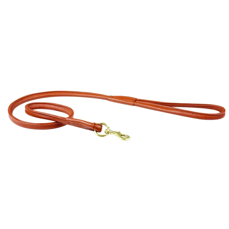 WeatherBeeta Rolled Leather Dog Lead - Tan