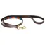 WeatherBeeta Polo Leather Dog Lead - Beaufort Brown/Red/Orange/Blue