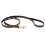 WeatherBeeta Polo Leather Dog Lead - Cowdray Brown/Purple/Purple