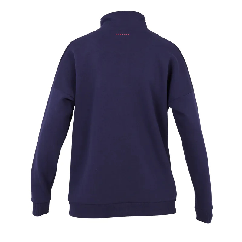 Shires Aubrion Serene Half Zip Ladies Sweater - Navy-2
