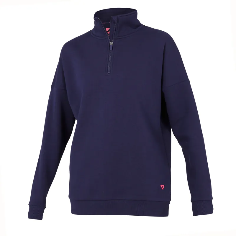 Shires Aubrion Serene Half Zip Ladies Sweater - Navy-1