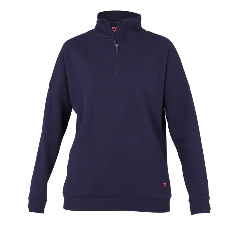 Shires Aubrion Serene Half Zip Ladies Sweater - Navy