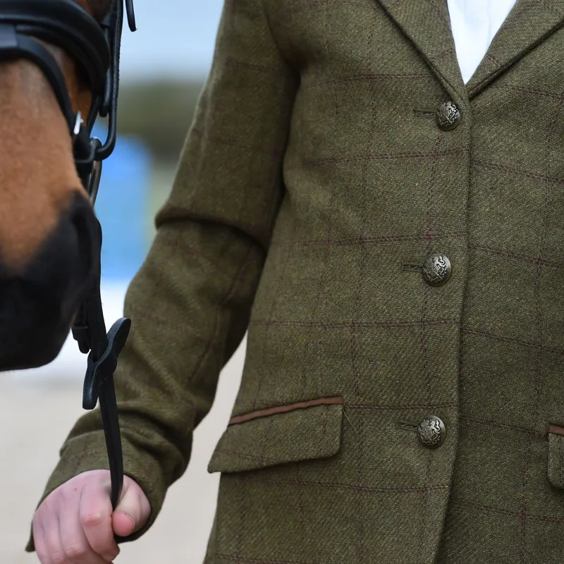 Dublin Childs Albany Tweed Suede Collar Tailored Jacket - Brown-3