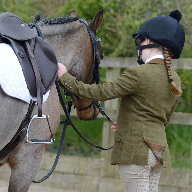 Dublin Childs Albany Tweed Suede Collar Tailored Jacket - Brown-4