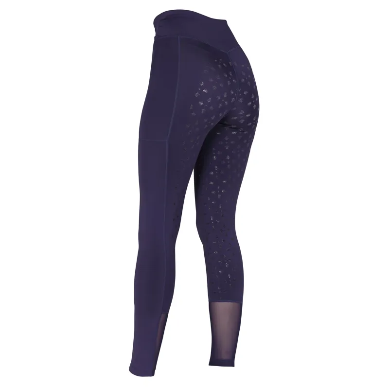 Shires Aubrion Sculpt Riding Tights - Navy-2