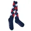 Dublin Argyle Socks - Navy/Red/White