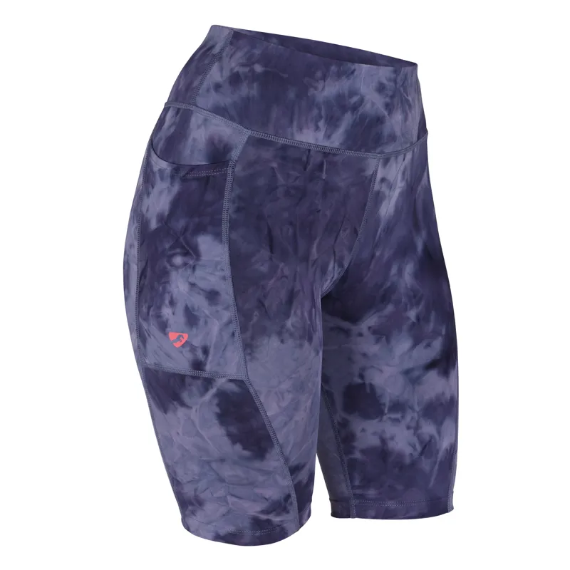 Shires Aubrion Ladies Non-Stop Shorts - Navy Tie Dye