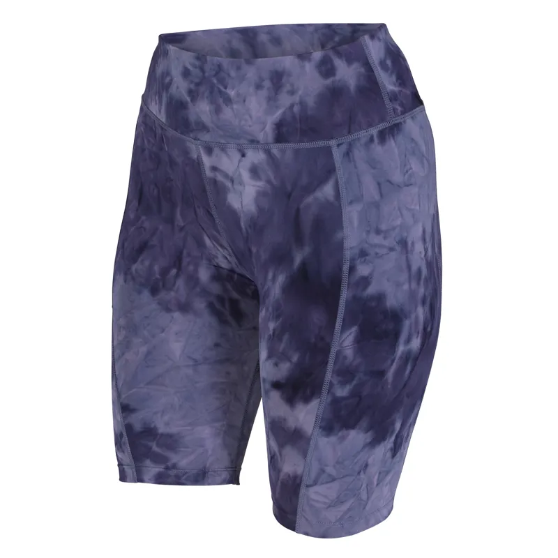 Shires Aubrion Ladies Non-Stop Shorts - Navy Tie Dye-1