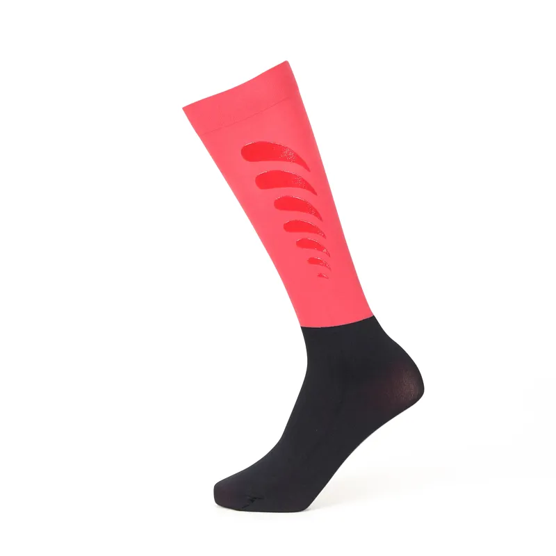 Shires Aubrion Children's Performance Socks - Coral-1