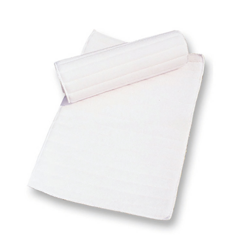 Roma Channel Quilted Leg Pads - 4 Pack - White