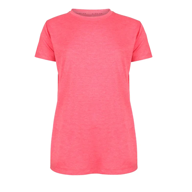Shires Aubrion Children's Energise Tech T-Shirt - Coral