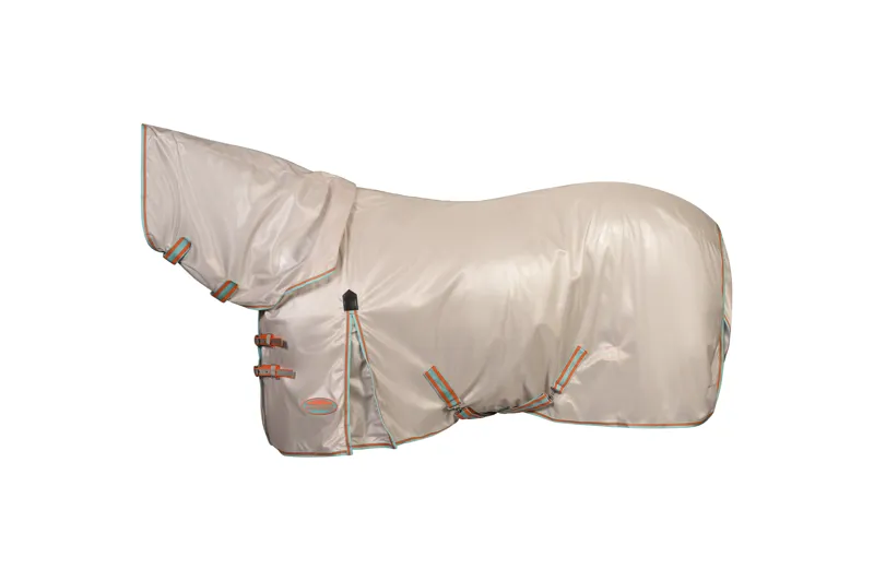 WeatherBeeta ComFiTec Essential Mesh II Combo Neck - Beige/Turquoise/Orange-1