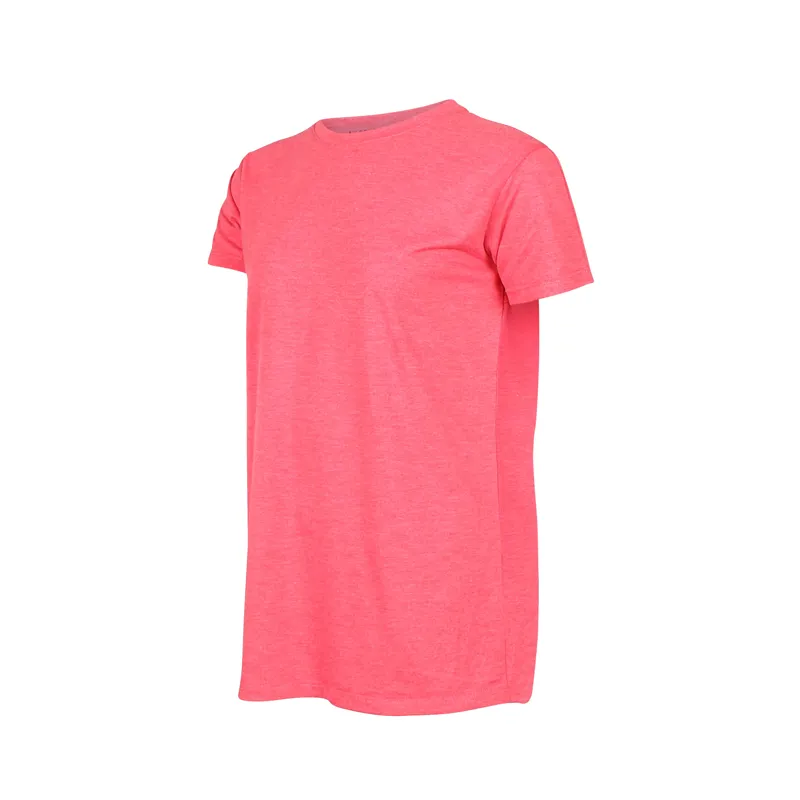 Shires Aubrion Children's Energise Tech T-Shirt - Coral-1