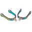 Korsteel Ladies Aluminium Interchangeable Spurs - Rainbow