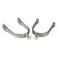 Korsteel Ladies Aluminium Interchangeable Spurs - Silver