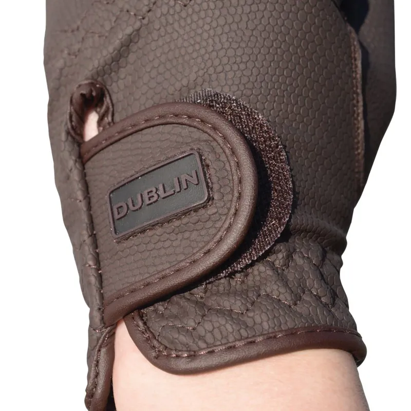 Dublin Everyday Touch Screen Compatible Riding Gloves - Brown-1