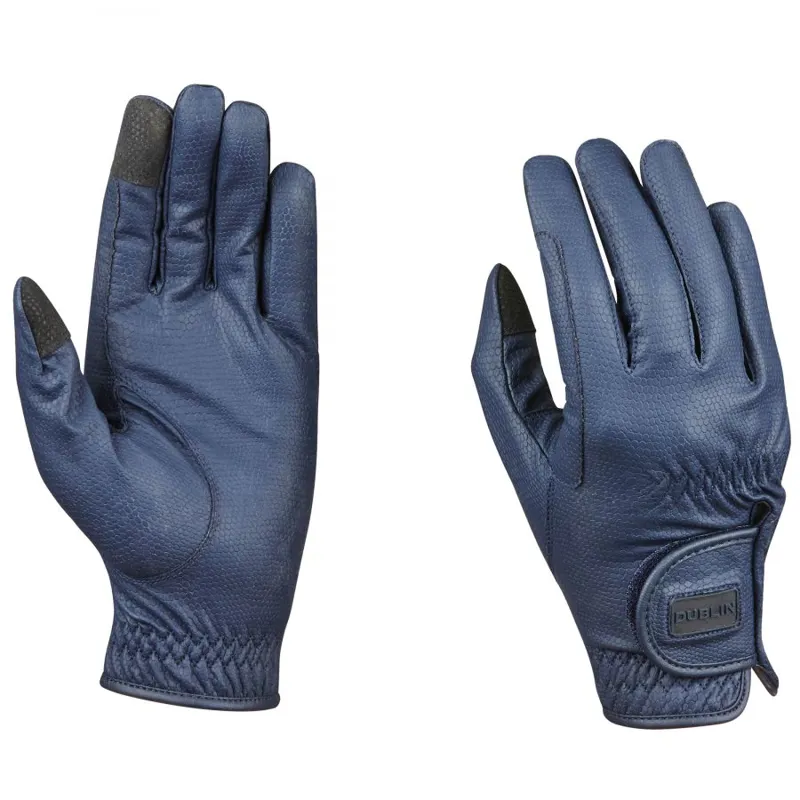 Dublin Everyday Touch Screen Compatible Riding Gloves - Navy