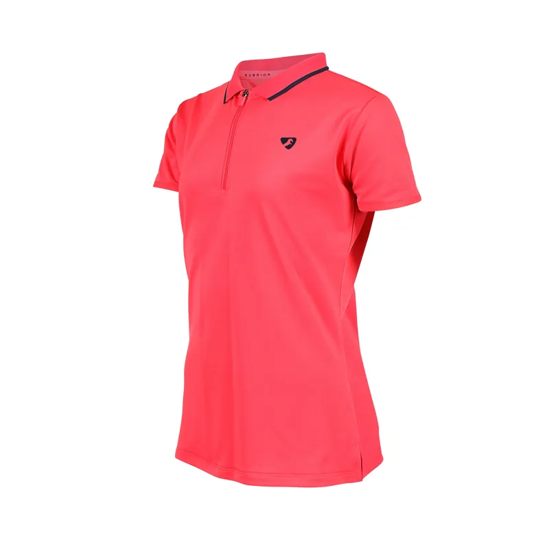 Shires Aubrion Children's Poise Tech Polo - Coral