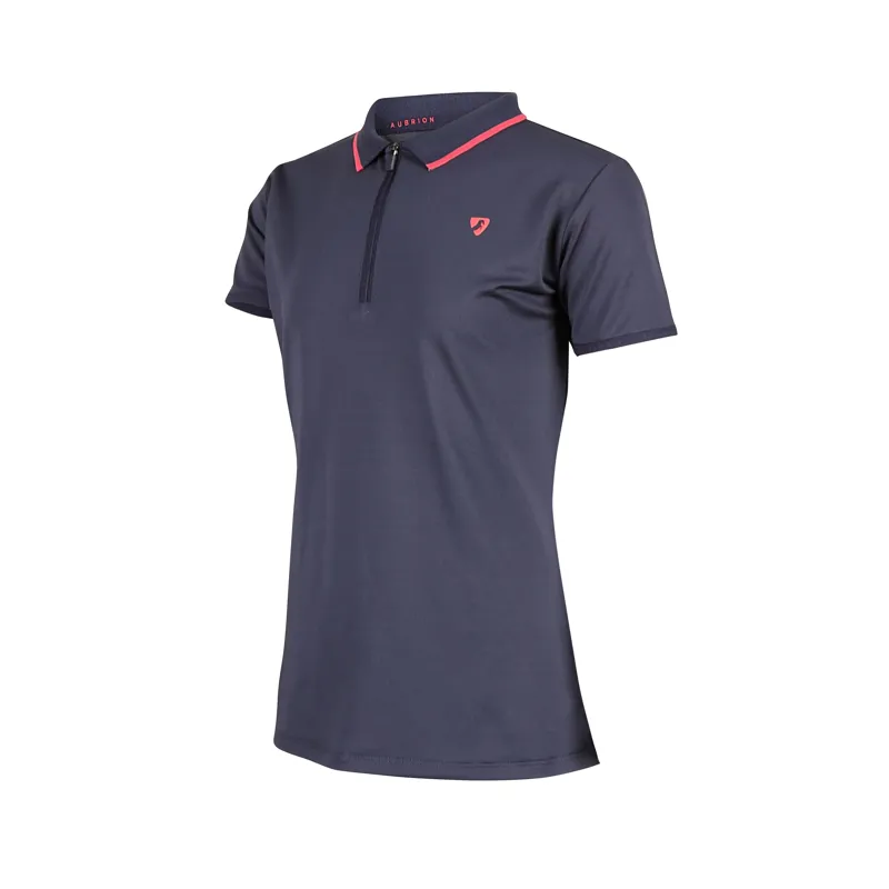 Shires Aubrion Children's Poise Tech Polo - Navy