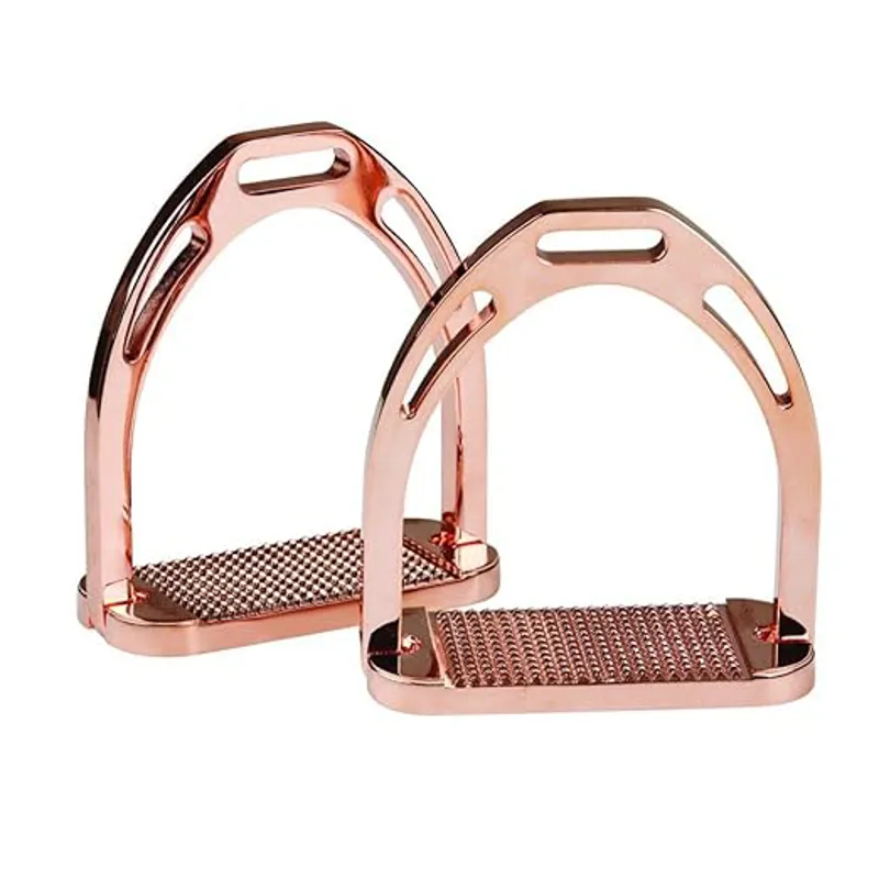 Korsteel Aluminium Stirrups - Rose Gold