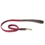WeatherBeeta Leather Plaited Dog Lead - Brown/Maroon